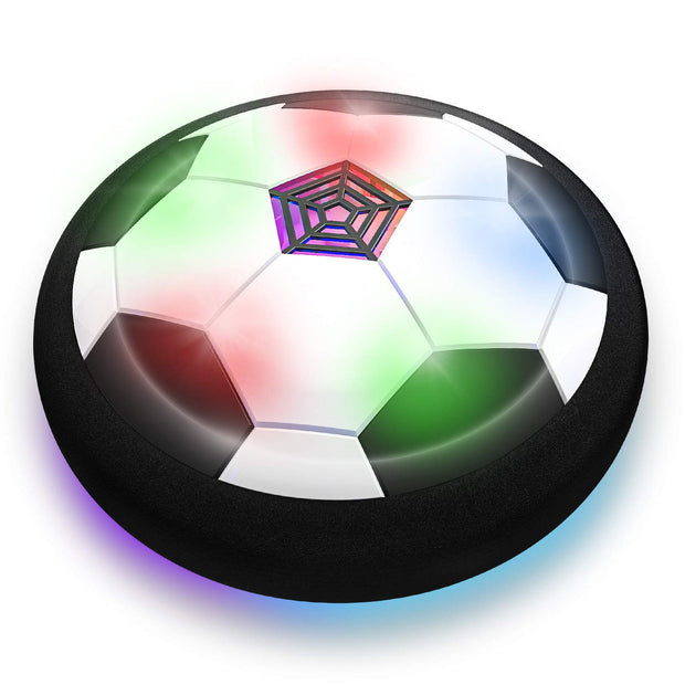 LED Hover Soccer Ball with colorful flashing lights for kids’ indoor and outdoor games.