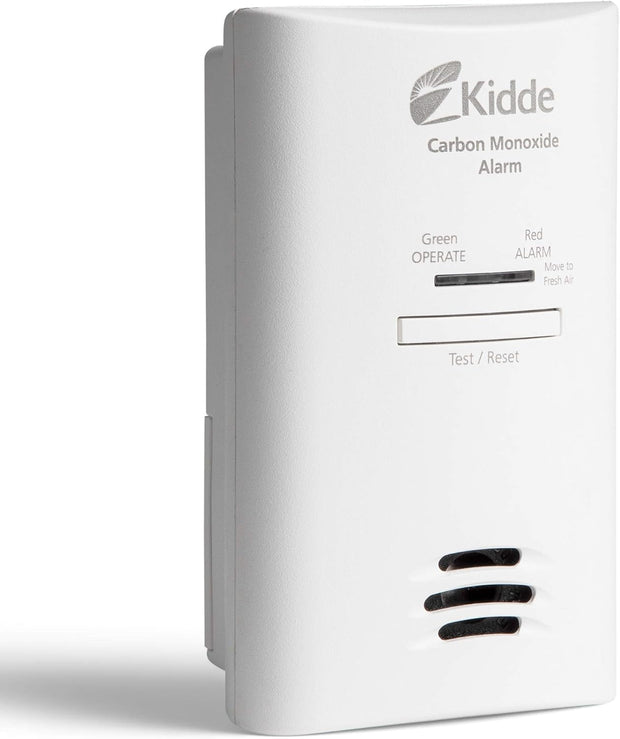 Kidde Carbon Monoxide Detector, Plug In Wall with AA Battery Backup, Test-Hush Button