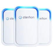 Clarifion Air Ionizers 3-pack with negative ion air filtration system.