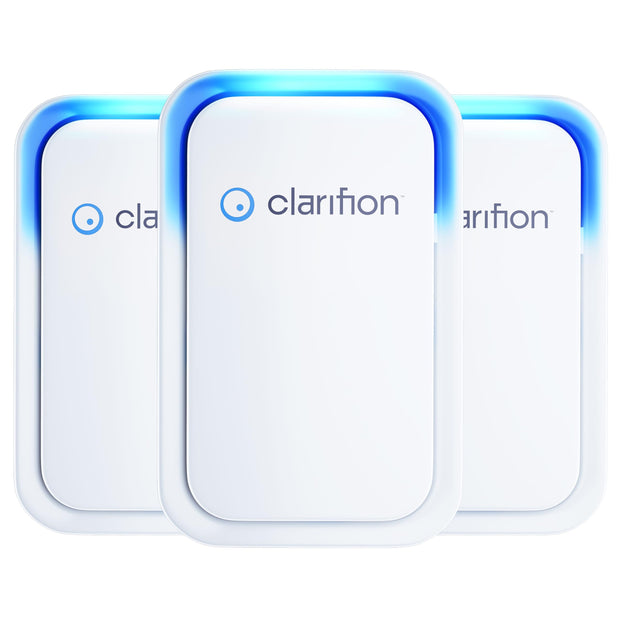 Clarifion Air Ionizers 3-pack with negative ion air filtration system.