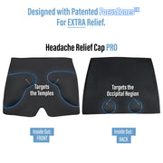 Headache relief cap provides extra relief.