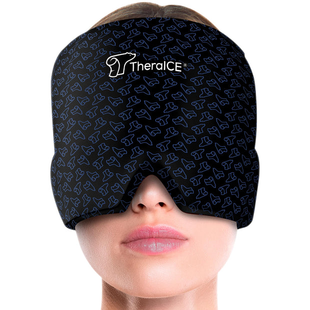 TheraICE migraine relief cap with 360° cooling compression therapy, Polar Bear