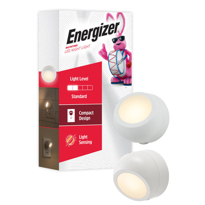 nergizer Rotating LED Night Light with 360° adjustable head, ideal for directional lighting.