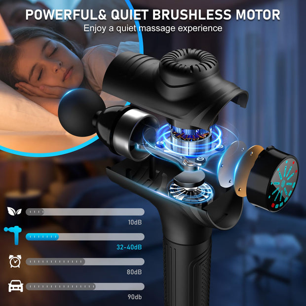 Massager has a powerful and quiet motor