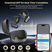 AI earbuds with multiple translation modes, including silent, speaker, and earphone mode