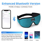 Bluetooth sleep mask connected to smartphone for hands-free calling and music