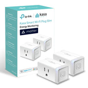 Kasa app controlling a smart plug remotely, turning home appliances on and off from anywhere.