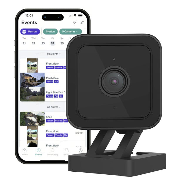 WYZE Cam v3 smart home security camera with full-color night vision and two-way audio